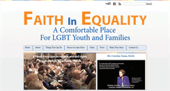 Desktop Screenshot of faithinequality.com